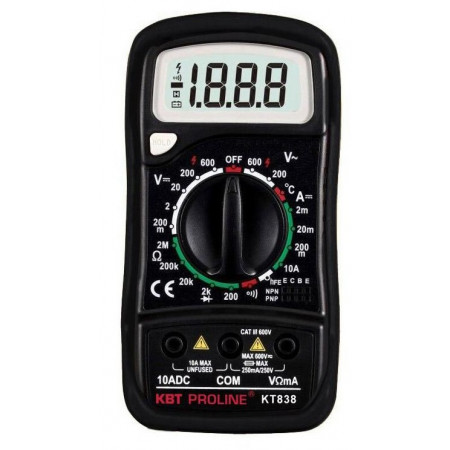 Мультиметр цифровой KT 838 "PROLINE" 79128 КВТ Мультиметр цифровой KT 838 "PROLINE" 79128 КВТ